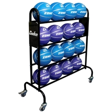 16 Ball Trolley with Brakes - Black